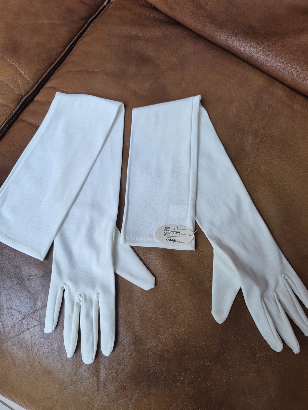 Vintage Long White Dress Gloves